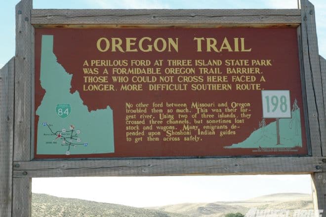 Three Island Crossing historical marker