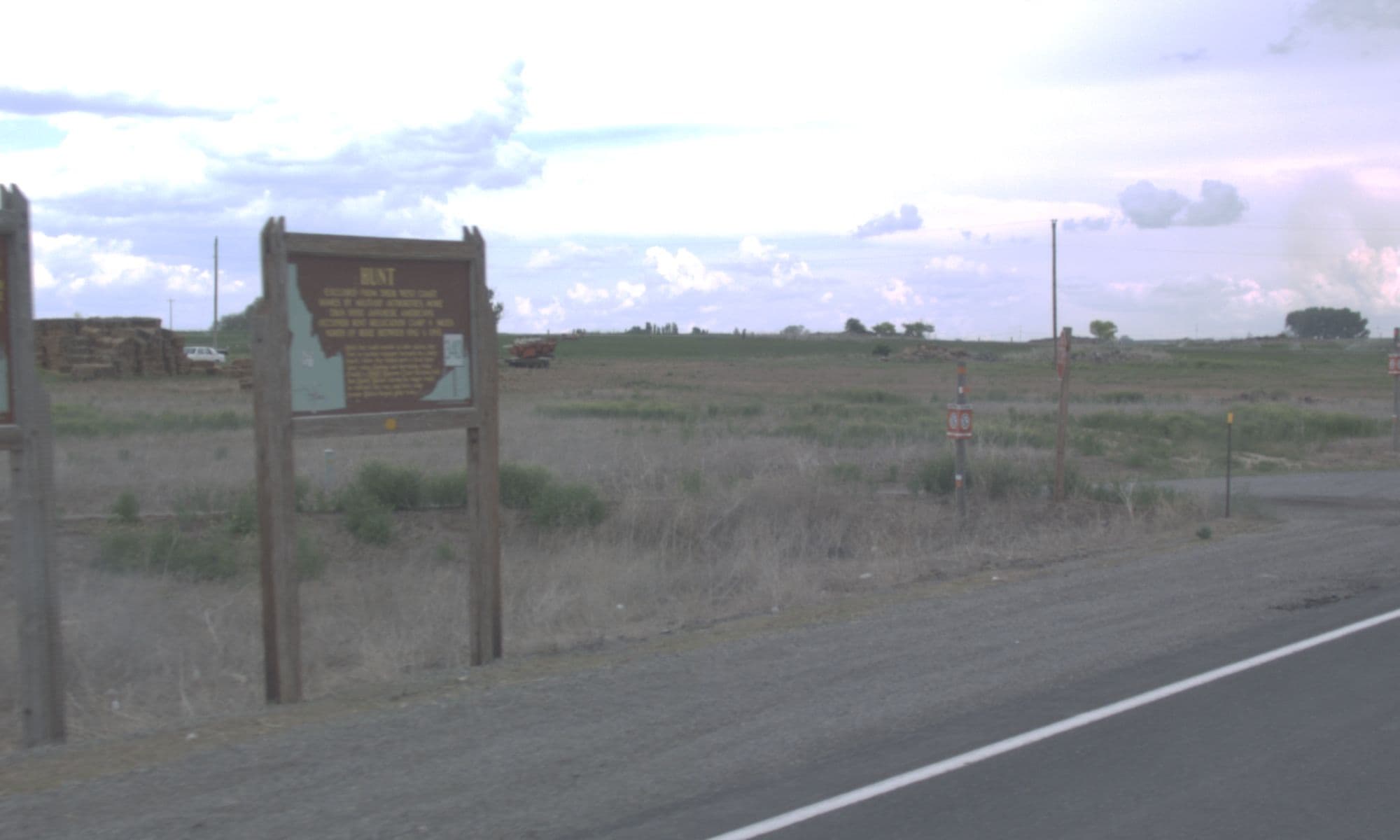 Hunt Relocation Camp historical marker