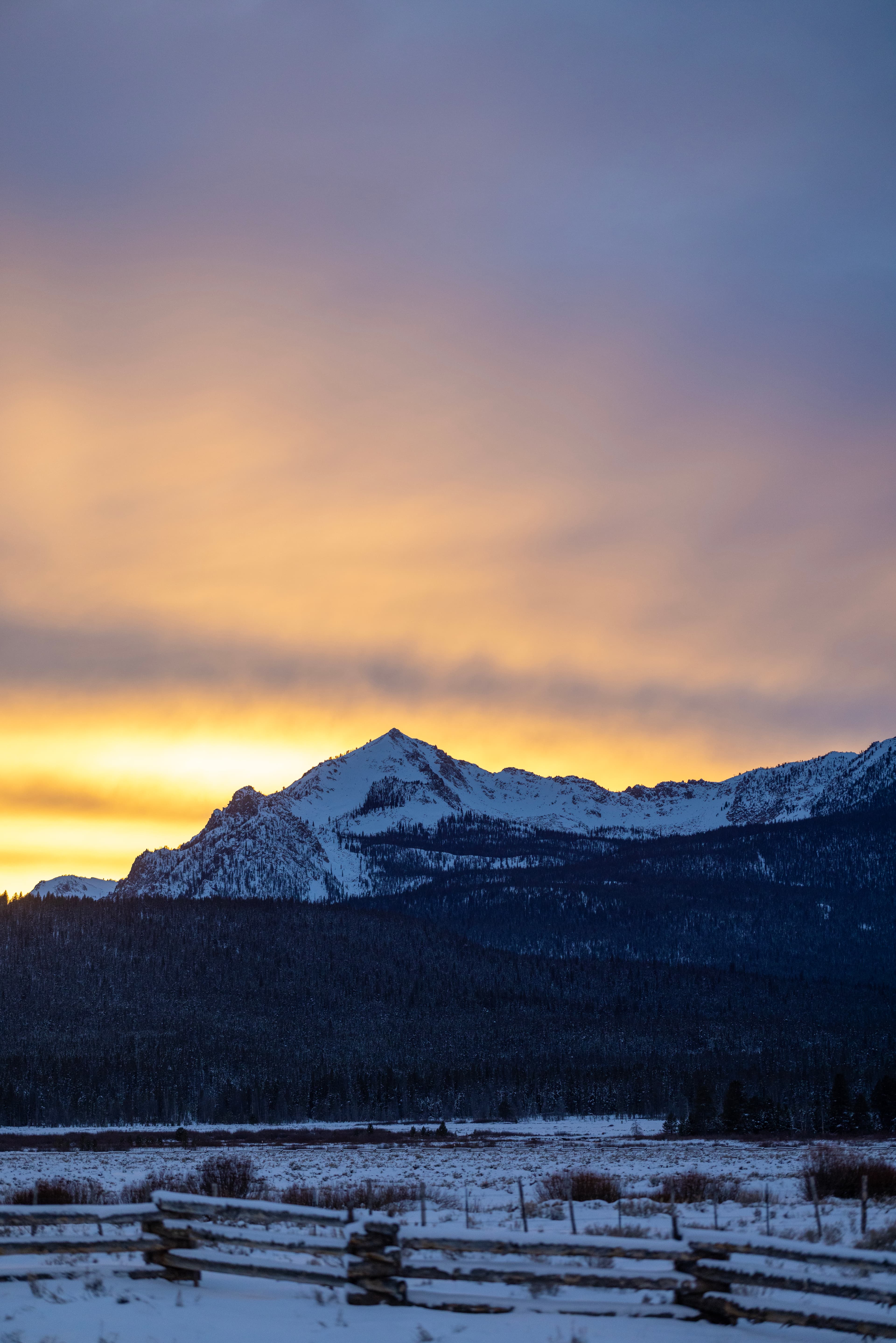 Sawtooth Mountains Sunset